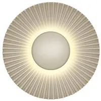 HELL Wandlamp Shelley, crème / amber, Woon-/ Eetkamer, metaal, Modern, wandlamp
