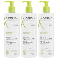 A-Derma Hydraterende Bodylotion 72 uur 3x400 ml Lotion