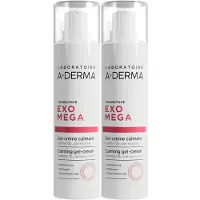 A-Derma Exomega Gezicht Kalmerende Gel-Crème | 72u Hydratatie | Huid met neiging tot atopisch eczeem 2x40 ml Crème
