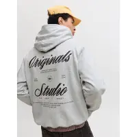 Jack & Jones Sweatshirt 'JORNORREBRO' zwart / wit gemêleerd