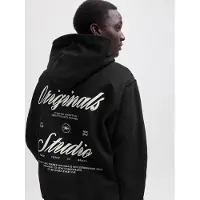 Jack & Jones Sweatshirt 'JORNORREBRO' zwart / wit