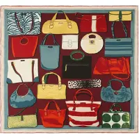 Kate spade Doek 'New York Handbag Archive' geel / groen / rood / wit