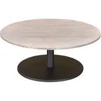 AVH-Collectie Lido lounge tafel 80x80x35 cm terre polystone travertine