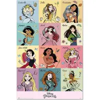 Grupo Erik Poster Disney Princess Brush Strokes 61x91,5cm
