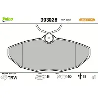 Valeo 303028 Remblokken
