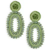 PAULIE POCKET Dames Sieraden Oval Tarah Earrings - Mint - Maat ONESIZE