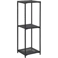 vidaXL Opbergrek 30x30x90 cm poly rattan zwart