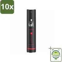 Taft 10 x - Power 5 - Haarspray - Sterke fixatie - 250 ml - Grootverpakking - Haarspray - - Sterke Fixatie - Langdurige Hold - Haarverzorging
