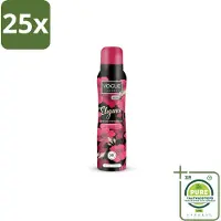 Vogue 25 x Elegance Parfum Deodorant 150 ml - Grootverpakking - Deodorant - Parfum Deodorant - 24 Uur Bescherming - Zweetbescherming - Geur