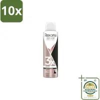 Rexona 10 x – Deodorant Spray – Maximum Protection Invisible – 150 ml - Grootverpakking - Deodorant Spray - Zweetvermindering - Frisse Geur - Witte Strepen Voorkomen - Donkere Kleding Beschermen