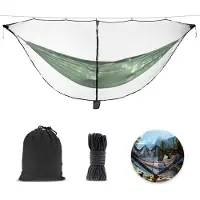 Famanu – Hangmat muggennet met tweezijdige ritssluiting, 360 graden bescherming, draagbaar voor camping