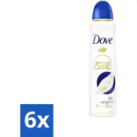 Dove 6 x – Deodorant Spray – Original – 150 ml - Anti-transpirant - Deodorant Spray - Zweetbehandeling - Geurverwijdering - Huidverzorging
