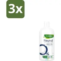 Neutral 3 x – Douchegel – Sensitive Skin – 900 ml - Gevoelige Huid - Droge Huid - Parfumvrije Douchegel - Milde Douchegel - Dermatologisch Getest