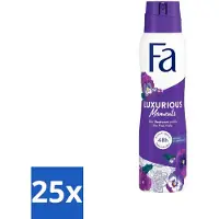 Fa Pflege 25 x Deodorant Spray Luxurious Viola 150 ml - Deodorant Spray - Geur - Anti-vlekken - Huidverzorging - Luxueuze Geur