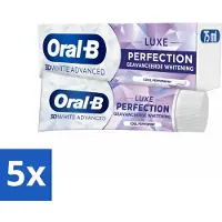 Oral-B 5 x Oral B - Tandpasta - 3D White Advanced - Luxe Perfection - 75ml - Koffiezetapparaat