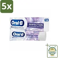 Oral-B 5 x Oral B - Tandpasta - 3D White Advanced - Luxe Perfection - 75ml - Grootverpakking - Koffiezetapparaat