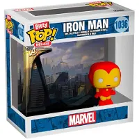 Funko POP! Iron Man Bitty POP! Deluxe vinylfiguren, display met Iron Man (AvengerTower), (12) stuks, 2,5 cm