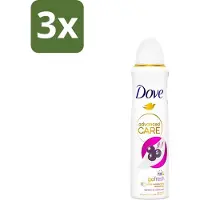 Dove 3 x - Deospray - Acai Bes & Waterlelie - 150 ml - Acai Bes & Waterlelie Deospray - Deospray Oksels - Deodorant Oksels - Geur Oksels - Transpiratie Bescherming