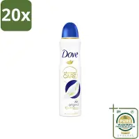 Dove 20 x – Deodorant Spray – Original – 150 ml - Grootverpakking - Anti-transpirant Spray - Deodorant Spray - Anti-transpirant - Deodorant - Okselbescherming