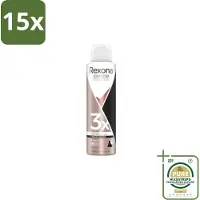Rexona 15 x – Deodorant Spray – Maximum Protection Invisible – 150 ml - Grootverpakking - Deodorant Spray - Zweetvermindering - Frisse Geur - Witte Strepen Voorkomen - Donkere Kleding Beschermen