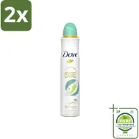 Dove Deodorant Spray - Peer & Aloë Vera - 200 ml - Voordeelverpakking - 2 stuks - Deodorant spray - Anti-transpirant