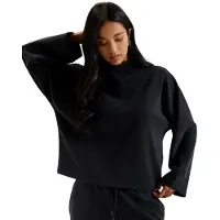 Ted Baker Kenseyy Cupro Trui Met Trechterhals, Zwart