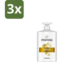 Pantene 3 x - Pro-V – Shampoo – Repair & Protect – 1000 ml - Kabel - Kabels - Kabelsysteem - Kabelsysteem