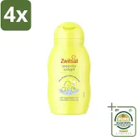 Zwitsal - Wasgel Mini - Zeepvrij & Mild - 75 ml - Reisformaat - Voordeelverpakking - 4 stuks - Zachte babywas - Hypoallergeen babyproduct