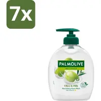 Palmolive 7 x Handzeep Naturals Olijf Melk 300 ml - Handzeep Melk En Olijf - Handen Reinigen - Handen Verzorgen - Melk En Olijf Handzeep - Milde Handzeep