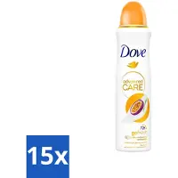 Dove 15 x - Deospray - Passievrucht & Citroengras - 150 ml - Passievrucht En Citroengras - Anti-transpirant - Deospray - Okselbescherming - Geur