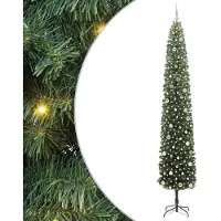 vidaXL Kunstkerstboom Groen 300 cm PVC en Staal en Kunststof