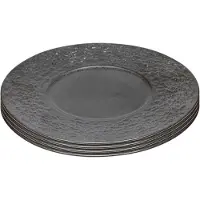 Kare design Borden Cosmos zwart Ø21cm (4/set)
