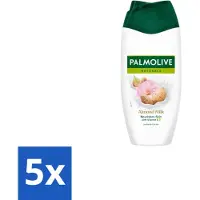 Palmolive 5 x Douchecrème Naturals Amandelmelk 250 ml - Douchegel Amandel - Zachte Reiniging - Huid Verzorgen - Amandelmelk - Hydraterende Douchegel