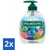 Palmolive 2 x Handzeep Aquarium 300 ml - Handzeep - Natuurlijke Ingrediënten - Vegan - PH-neutraal - Zachte Reiniging