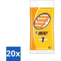 BIC – Scheermesjes – Enkele scheermesjes – Wegwerpscheermesjes – 5 scheermesjes – Voordeelverpakking – 20 stuks