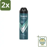 Rexona Men - Deodorant Spray - Sensitive - Zachte Bescherming - 150 ml - Voordeelverpakking - 2 stuks - Gevoelige huid - Langdurige bescherming