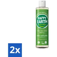 Happy Earth 2 x – Deodorant Spray Navulling – 100% Natuurlijk Cucumber Matcha – 300 ml - Deodorant - Frisheid - Natuurlijke Deodorant - Matcha - Komkommer