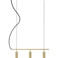 Globen Lighting Hanglamp Hubble 3, dimbaar, messing / goud, Woon-/ Eetkamer, metaal, Scandinavisch, hanglamp