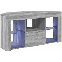 vidaXL Hoek LED TV Cabinet 100 x 40 x 50 cm Grijs Sonoma Bewerkt hout