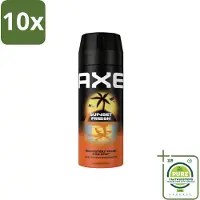 Axe 10 x – Deodorant – Sunset Fresh – 150 ml - Grootverpakking - Frisheid - Lichaamsgeur - Zink - Zink Zap - Citrusgeur