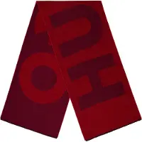HUGO Lettering Midweight Logo Sjaal (Roze)