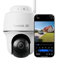 Reolink Argus PT Ultra - 4K Batterij-buitencamera - Pan/Tilt & Auto-tracking - Kleuren Nachtzicht - WiFi 6 - Geen Abonnementskosten - Home Hub-compatibel