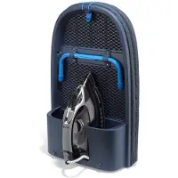 Famanu – Inklapbare tafelstrijkplank van 110 cm met opbergvak voor strijkijzer, compact en praktisch voor thuisgebruik