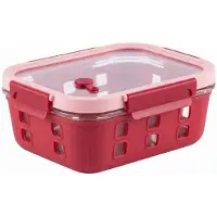 Vip Ahmet - Glazen Vershouddoos - 1050 ml - Klikdeksel - Roze