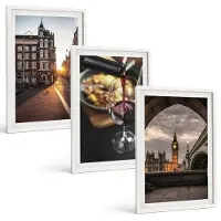 Wallfluent 3-Delige Schilderij Set - Een Serie Foto'S Met Stadseten En Een Uitzicht Op Londen. - 40 x 60 - Moderne Wanddecoratie - Woonkamer
