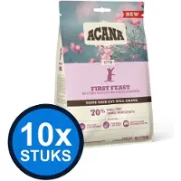 Acana 10x - Cat kitten first feast chicken & herring 340gr - Kattenvoer - 340 g