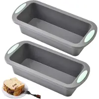 Famanu - Broodbakvorm set van 2 mini siliconen bakvormen 20 cm voor kleine broden en cakes