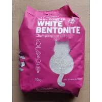 Flamingo Bentoniet babypoeder kattenbakvulling, WIT, fijn