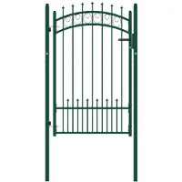 vidaXL Hekpoort EMMEN met stalen pinnen 104x117 cm groen