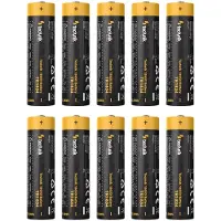 Technik Oplaadbare Batterij Li-Ion 18650 - 3400 mAh - 3.7V - Cilindrische Accu - 10 stuks